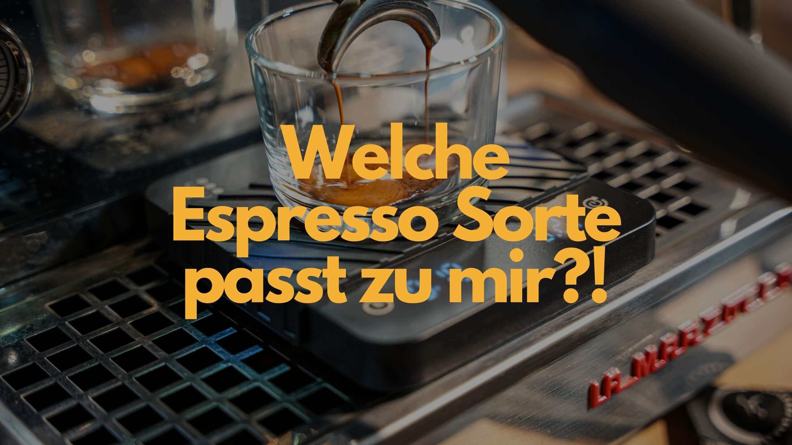 Welcher Espresso passt zu mir?!