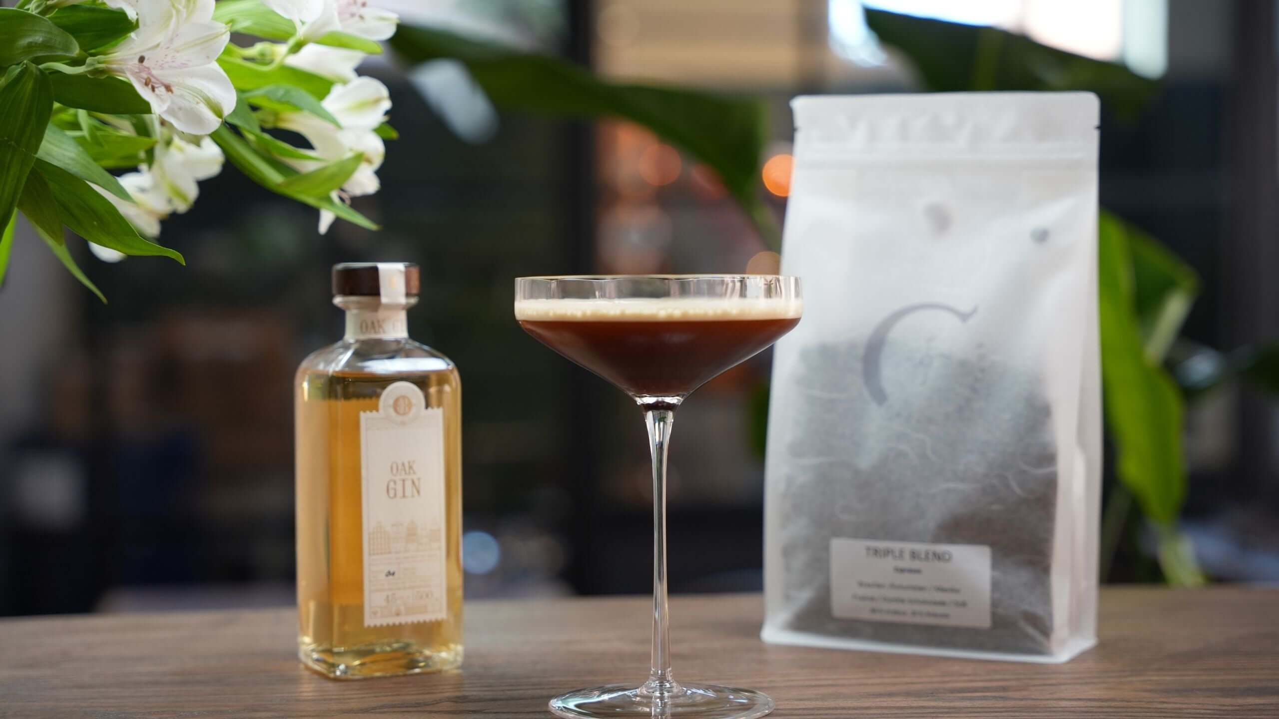 Rezept für einen Gin-basierten Espresso Martini