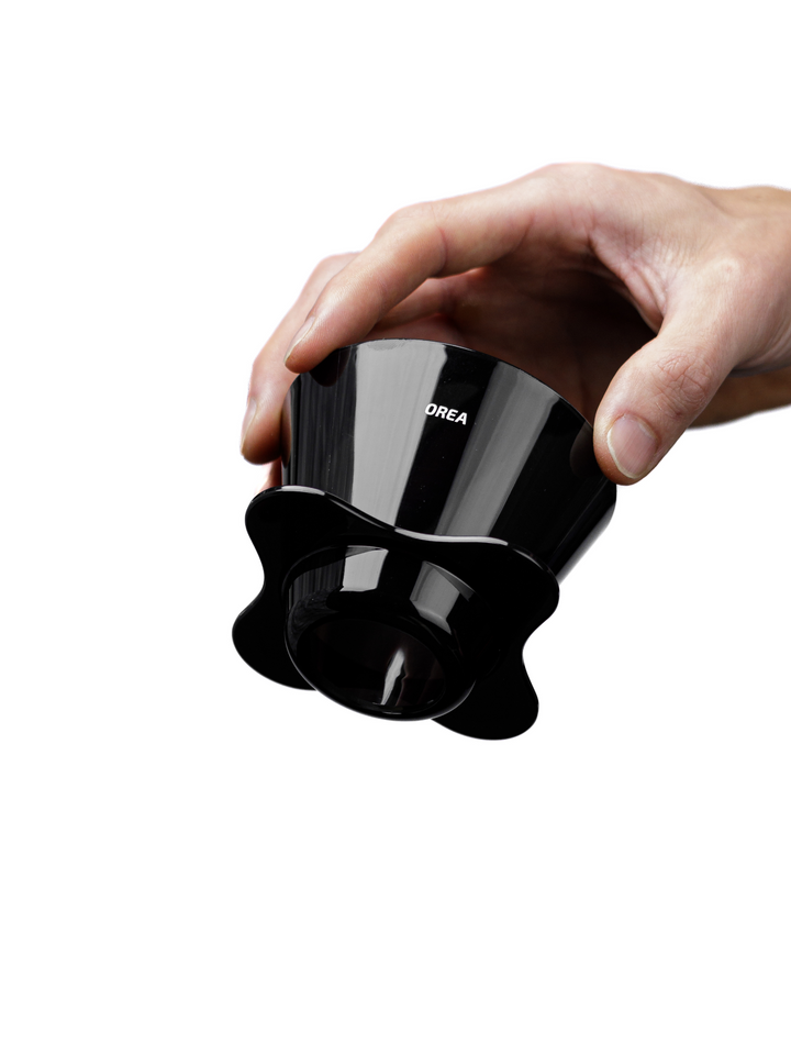 Orea O2 Brewer in Darth Black – Flat-Bottom-Handfilter für 1–2 Personen