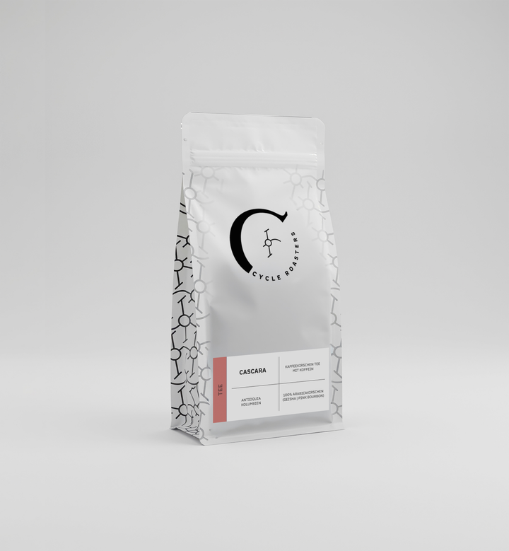 Verpackung Cascara Kaffeekirschen-Tee von Cycle Roasters