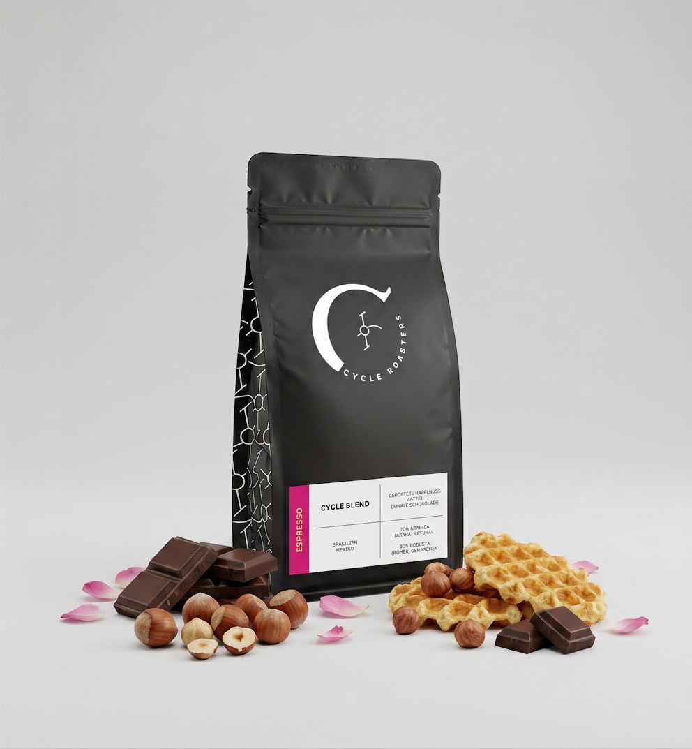Cycle Blend Espresso – nussig und schokoladig, Blend aus Brasilien und Mexiko