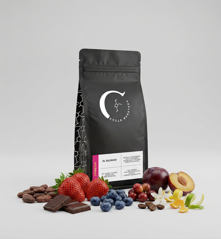 El Silencio Espresso aus Buenavista, Kolumbien – Kakao und reife Beeren, Carbonic Maceration