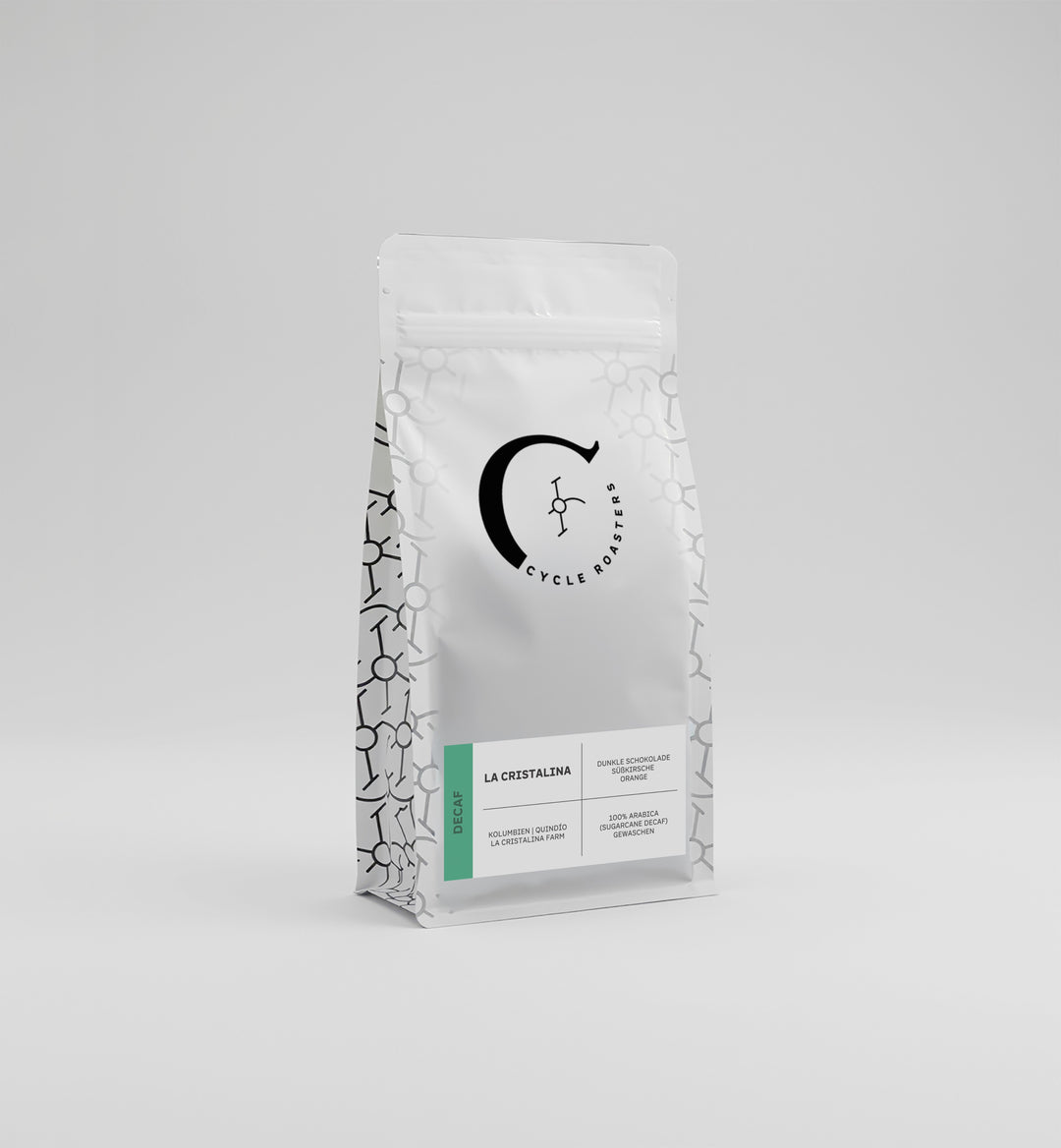 Kaffeetüte La Cristalina Entkoffeiniert von Cycle Roasters, Specialty Coffee aus Kolumbien