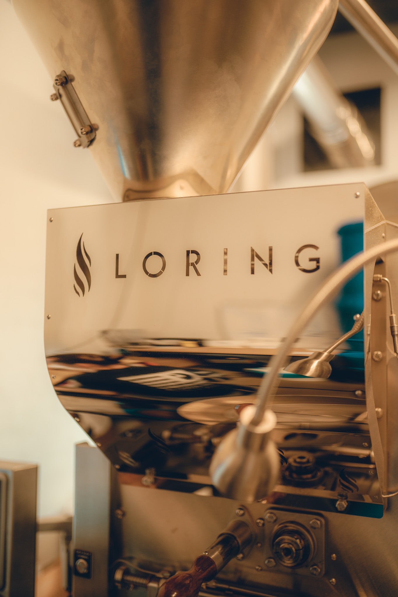 Loring Röstmaschine in der Rösterei von Cycle Roasters in Halle 48, Lübeck