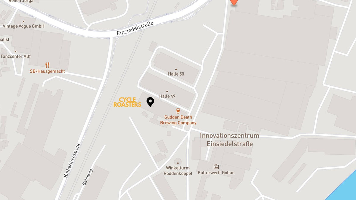 Rösterei und Kaffeeschule von Cycle Roasters in Halle 48 im Werftquartier Lübeck