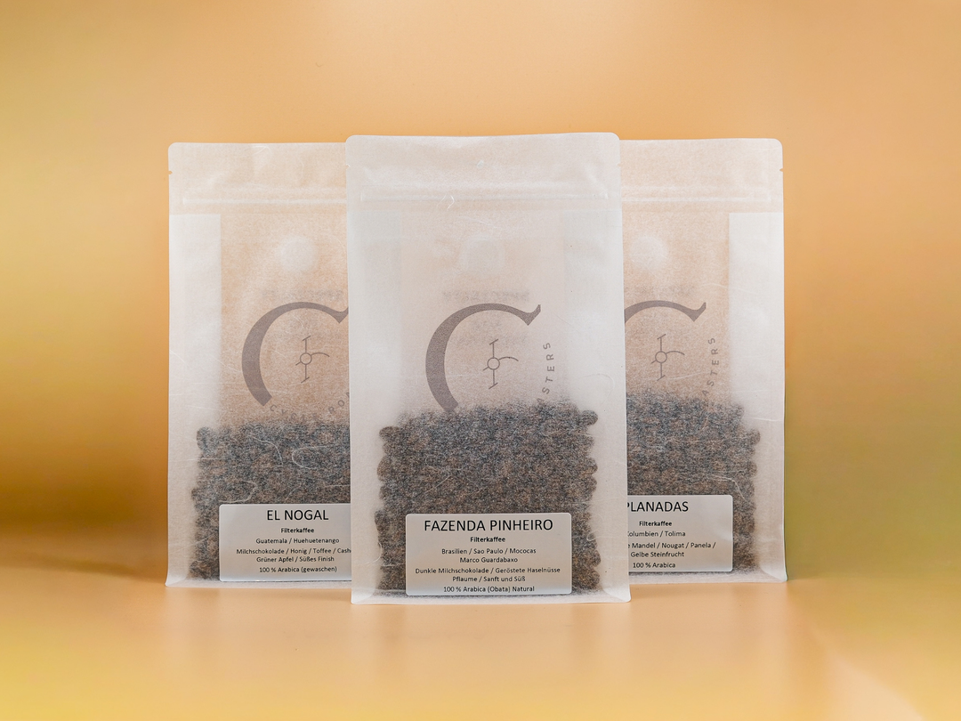 Drei verschiedene Kaffees als Weihnachts-Set